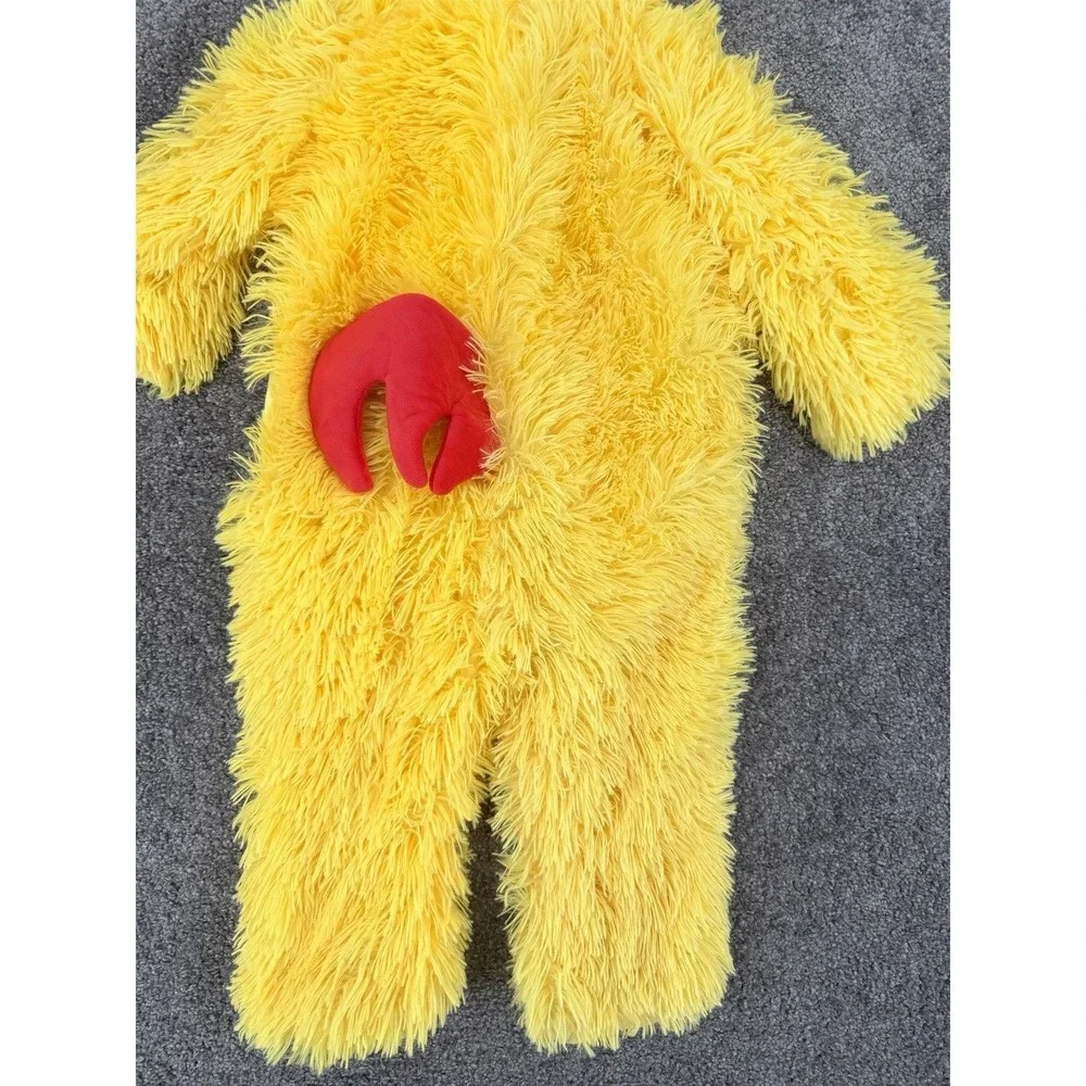 NWOT Target Hyde & Eek Toddler Chicken Costume Plush Hooded Jumpsuit 18-24 M